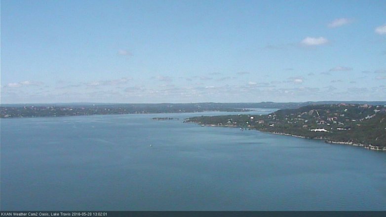 Lake Travis webcam, May 20, 2016 12:25 PM CT