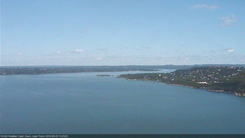 Lake Travis webcam, May 20, 2016 1:00 PM CT