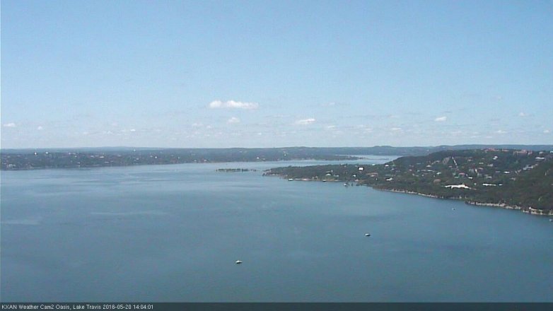 Lake Travis webcam, May 20, 2016 1:10 PM CT