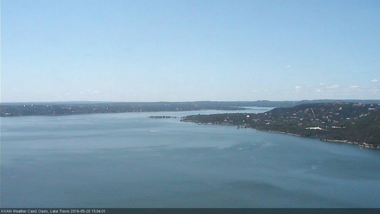 Lake Travis webcam, May 20, 2016 2:35 PM CT