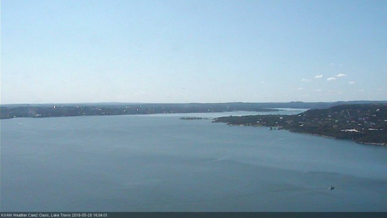 Lake Travis webcam, May 20, 2016 3:25 PM CT