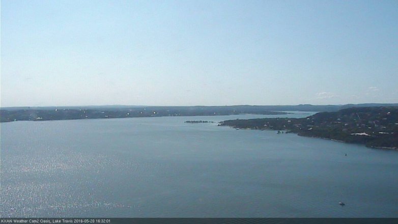Lake Travis webcam, May 20, 2016 3:40 PM CT