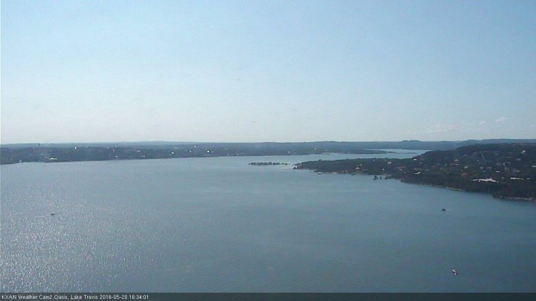 Lake Travis webcam, May 20, 2016 4:05 PM CT