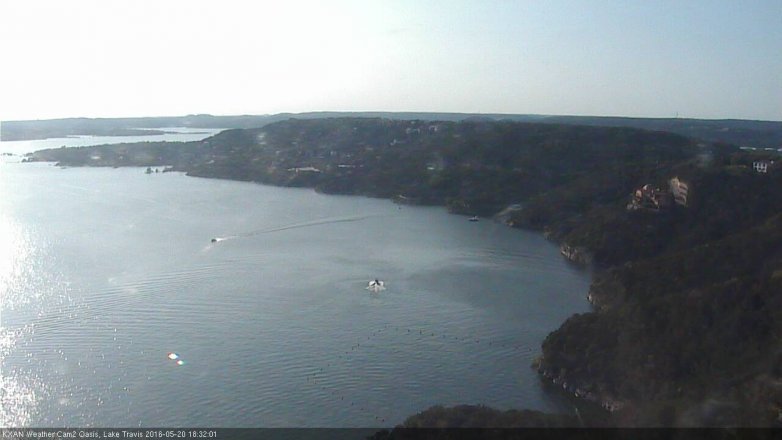 Lake Travis webcam, May 20, 2016 5:45 PM CT