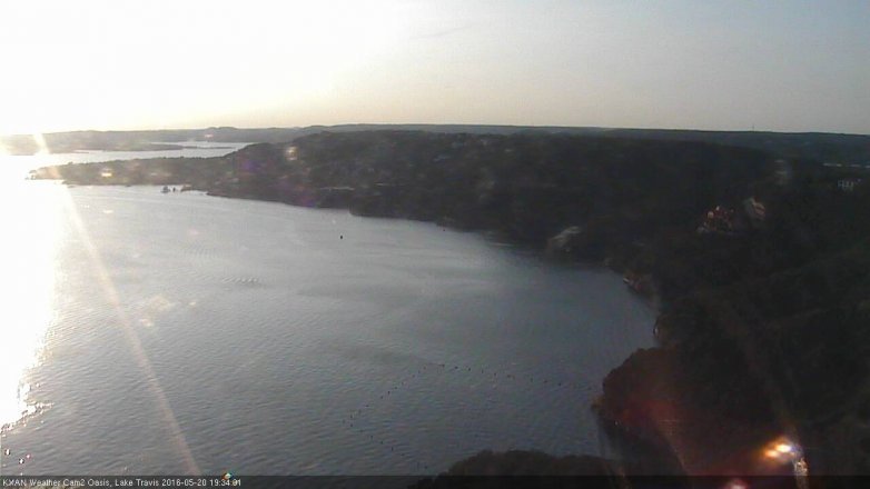Lake Travis webcam, May 20, 2016 6:40 PM CT