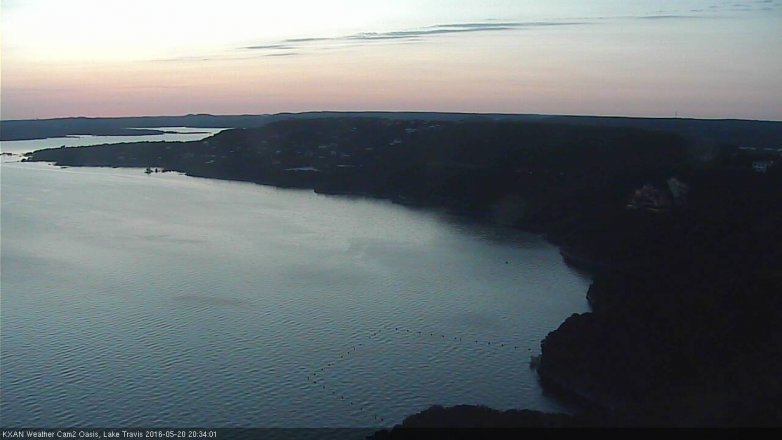 Lake Travis webcam, May 20, 2016 7:55 PM CT