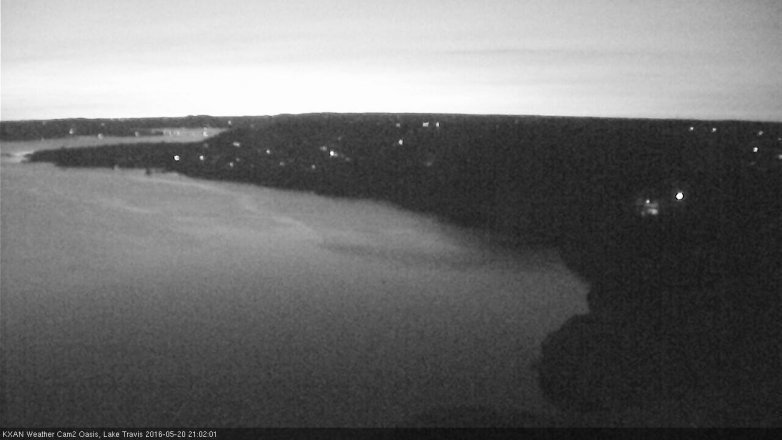 Lake Travis webcam, May 20, 2016 8:05 PM CT