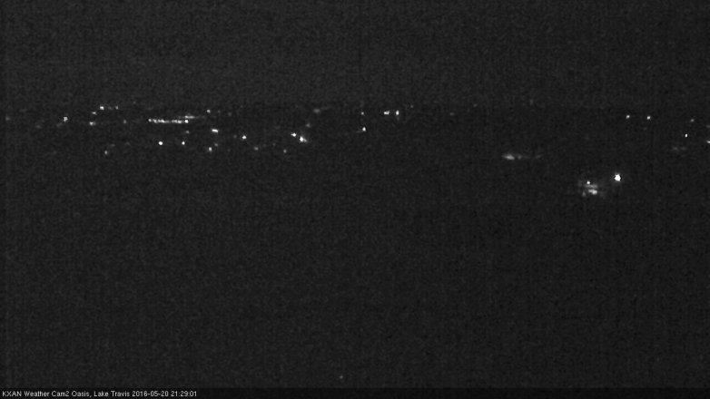 Lake Travis webcam, May 20, 2016 8:45 PM CT
