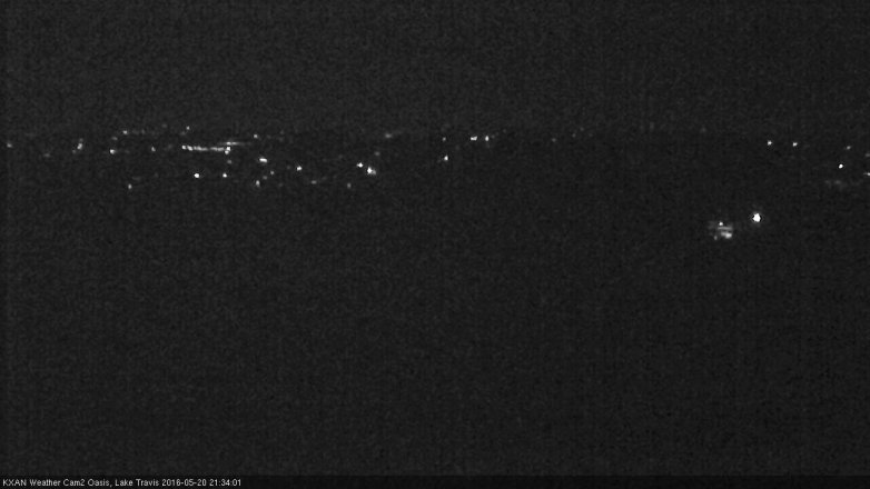 Lake Travis webcam, May 20, 2016 9:00 PM CT