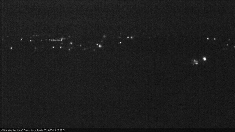 Lake Travis webcam, May 20, 2016 9:35 PM CT