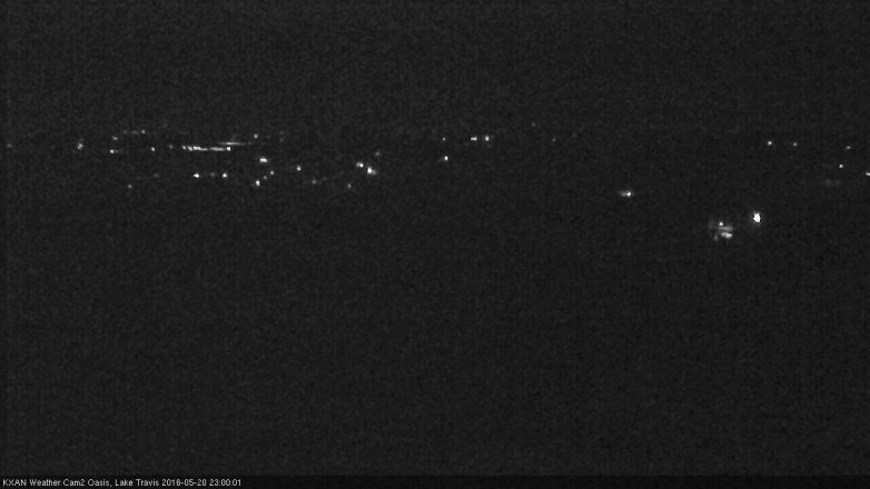 Lake Travis webcam, May 20, 2016 10:15 PM CT