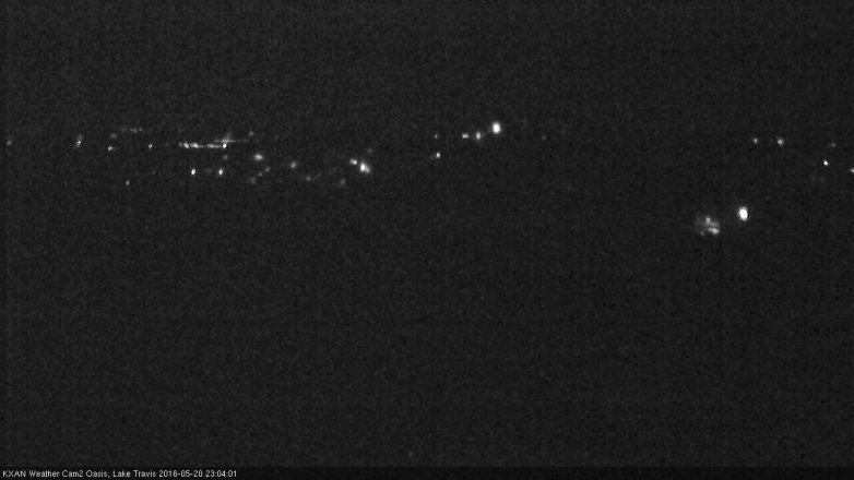 Lake Travis webcam, May 20, 2016 10:30 PM CT