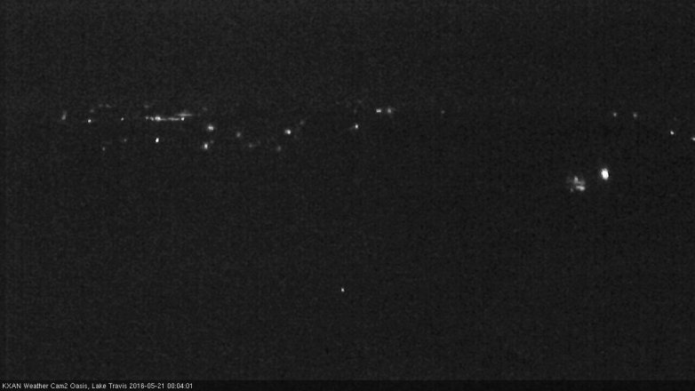 Lake Travis webcam, May 20, 2016 11:25 PM CT