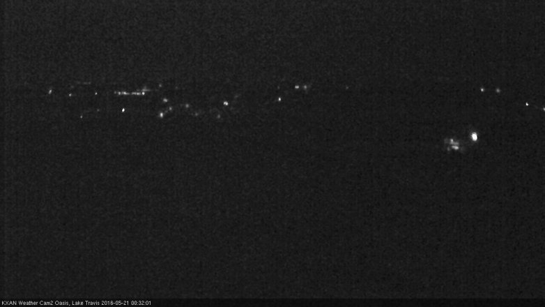 Lake Travis webcam, May 20, 2016 11:35 PM CT