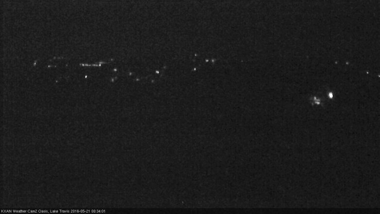 Lake Travis webcam, May 20, 2016 11:55 PM CT