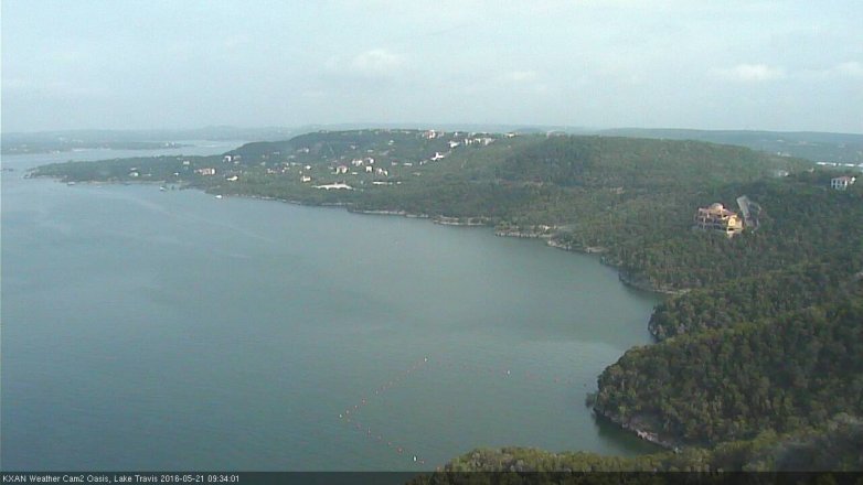 Lake Travis webcam, May 21, 2016 9:00 AM CT