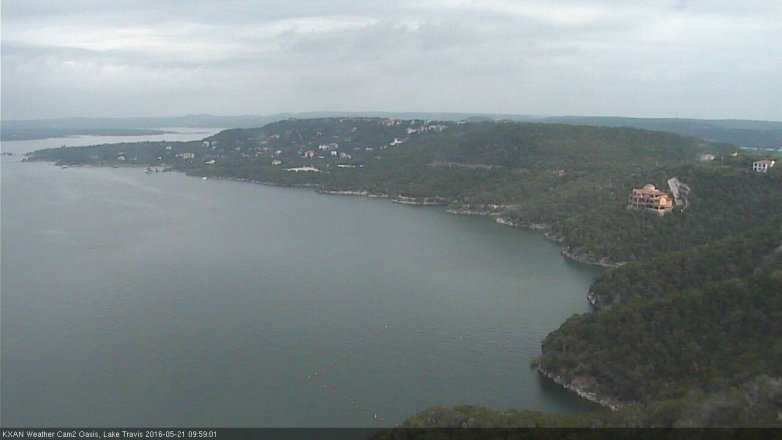 Lake Travis webcam, May 21, 2016 9:05 AM CT