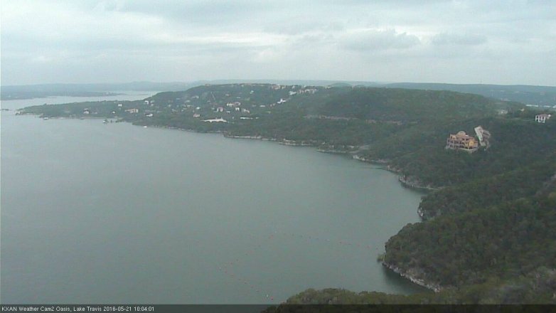 Lake Travis webcam, May 21, 2016 9:10 AM CT