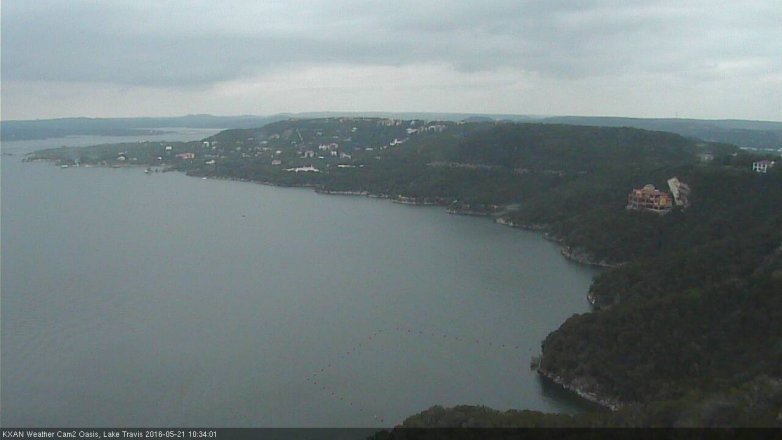 Lake Travis webcam, May 21, 2016 9:55 AM CT