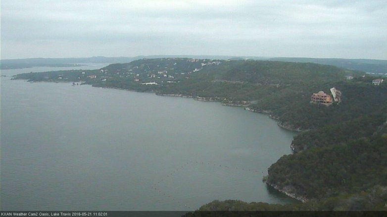 Lake Travis webcam, May 21, 2016 10:30 AM CT