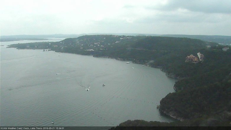 Lake Travis webcam, May 21, 2016 2:40 PM CT