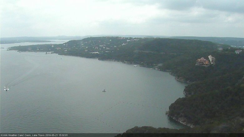 Lake Travis webcam, May 21, 2016 2:55 PM CT