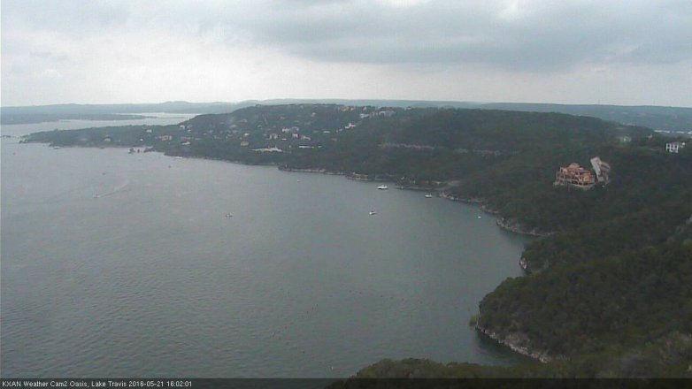 Lake Travis webcam, May 21, 2016 3:15 PM CT