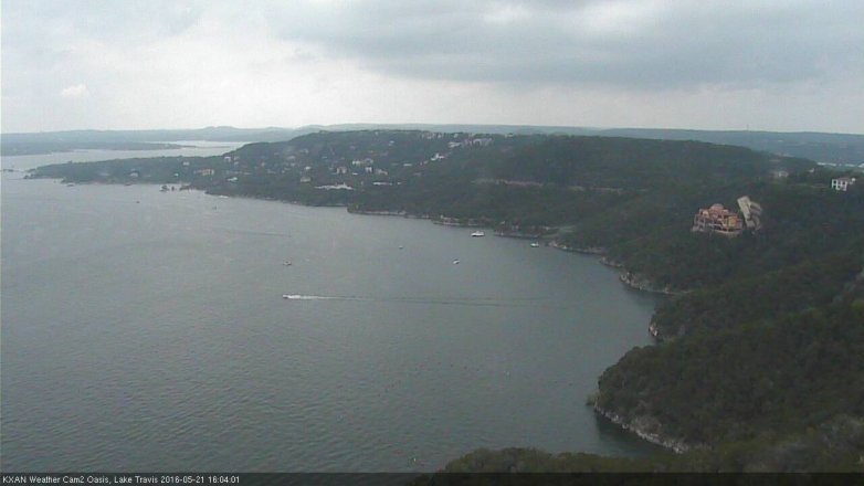 Lake Travis webcam, May 21, 2016 3:25 PM CT
