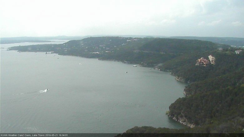 Lake Travis webcam, May 21, 2016 4:05 PM CT