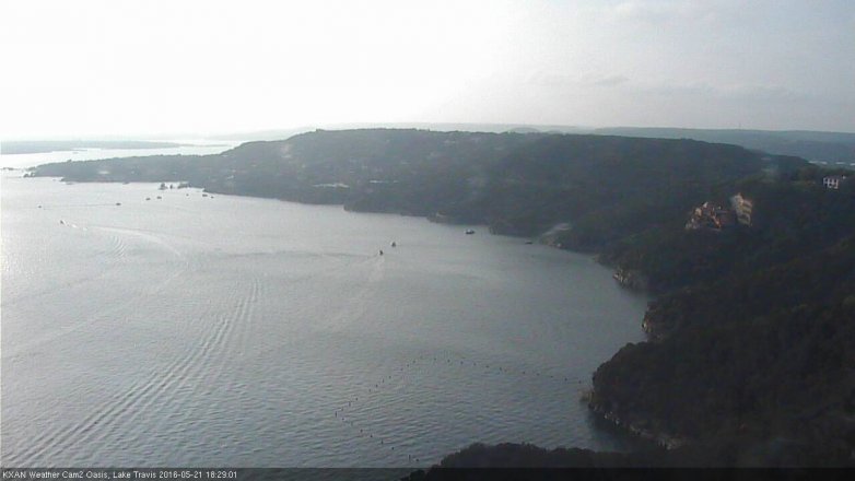 Lake Travis webcam, May 21, 2016 5:45 PM CT