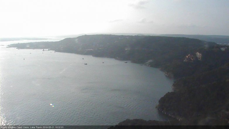 Lake Travis webcam, May 21, 2016 5:50 PM CT