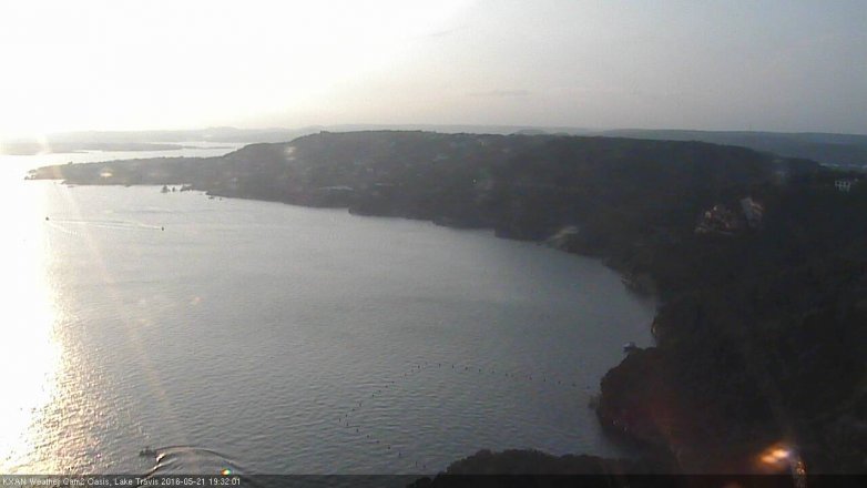 Lake Travis webcam, May 21, 2016 6:45 PM CT