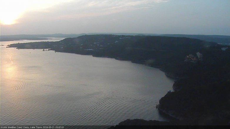 Lake Travis webcam, May 21, 2016 7:20 PM CT