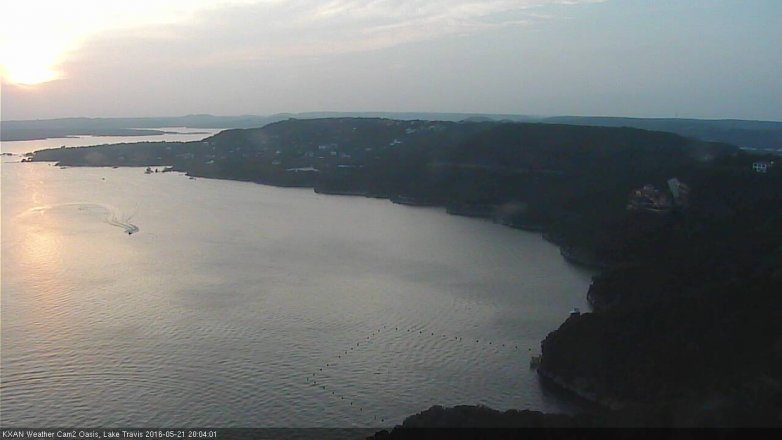 Lake Travis webcam, May 21, 2016 7:25 PM CT