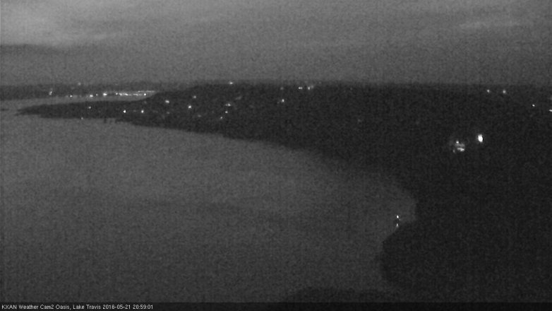Lake Travis webcam, May 21, 2016 8:05 PM CT
