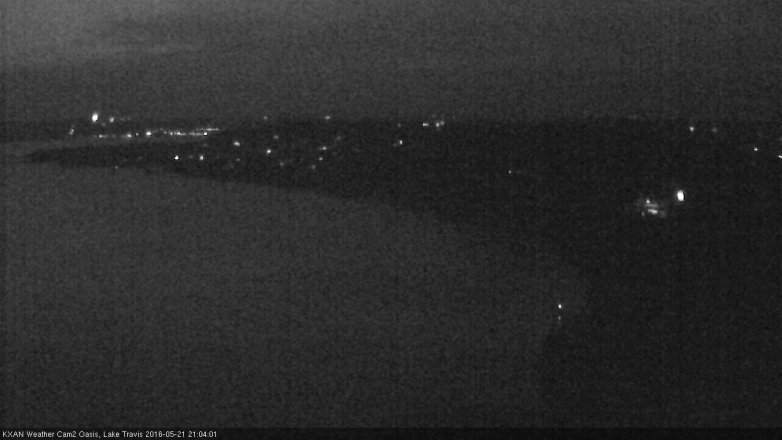 Lake Travis webcam, May 21, 2016 8:35 PM CT