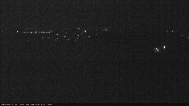 Lake Travis webcam, May 21, 2016 9:05 PM CT