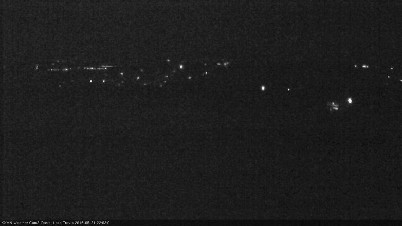 Lake Travis webcam, May 21, 2016 9:15 PM CT