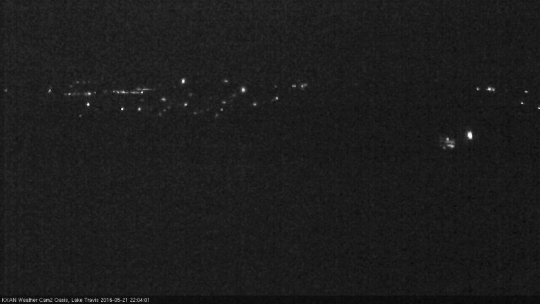 Lake Travis webcam, May 21, 2016 9:20 PM CT
