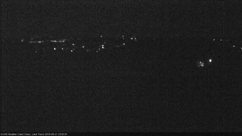 Lake Travis webcam, May 21, 2016 10:15 PM CT