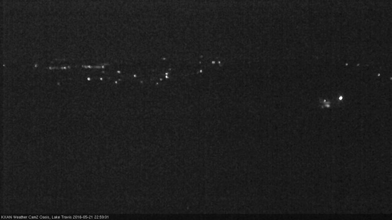 Lake Travis webcam, May 21, 2016 10:25 PM CT