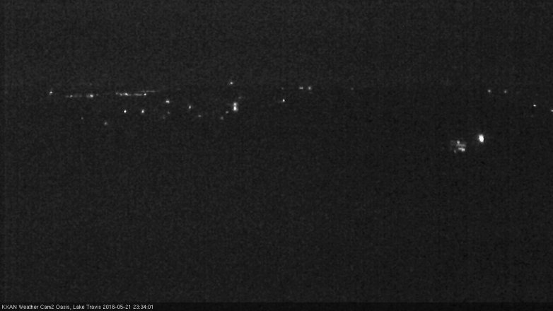 Lake Travis webcam, May 21, 2016 10:45 PM CT