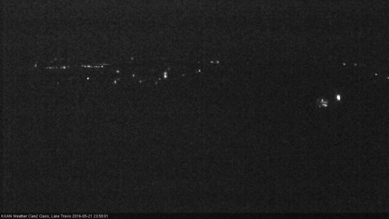 Lake Travis webcam, May 21, 2016 11:10 PM CT