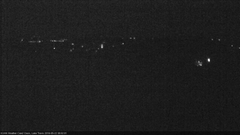 Lake Travis webcam, May 21, 2016 11:15 PM CT