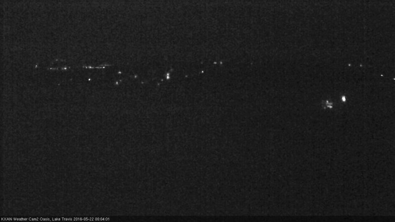 Lake Travis webcam, May 21, 2016 11:25 PM CT