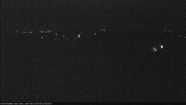 Lake Travis webcam, May 21, 2016 11:40 PM CT