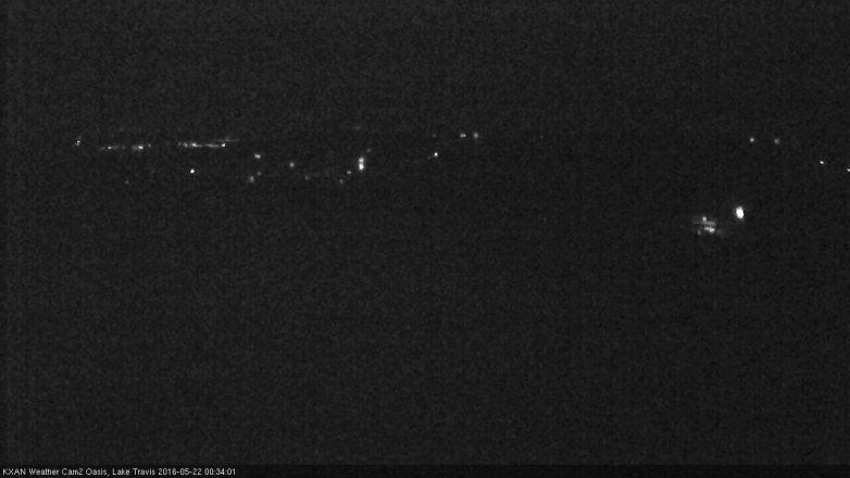 Lake Travis webcam, May 21, 2016 11:45 PM CT