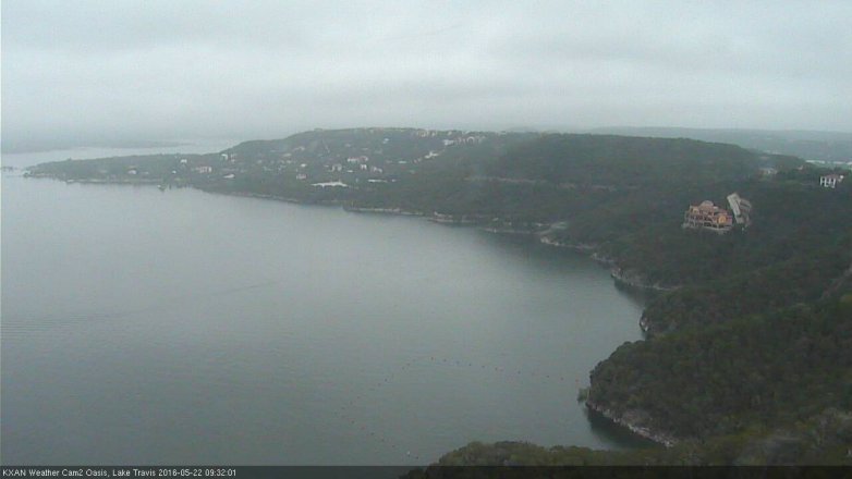 Lake Travis webcam, May 22, 2016 9:00 AM CT