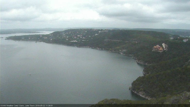 Lake Travis webcam, May 22, 2016 10:50 AM CT