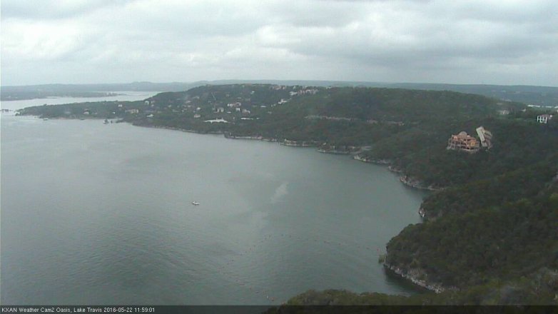 Lake Travis webcam, May 22, 2016 11:25 AM CT